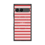 プレミアムスクエアケース with SnapMag［ Small Border - Red ］