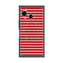プレミアムスクエアケース with SnapMag［ Middle Border - Red ］