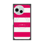 プレミアムスクエアケース with SnapMag［ Big Border - Pink ］