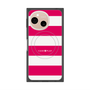 プレミアムスクエアケース with SnapMag［ Big Border - Pink ］