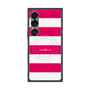 プレミアムスクエアケース with SnapMag［ Big Border - Pink ］