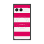 プレミアムスクエアケース with SnapMag［ Big Border - Pink ］