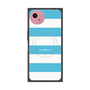 プレミアムスクエアケース with SnapMag［ Big Border - Blue ］