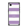プレミアムスクエアケース with SnapMag［ Big Border - Purple ］
