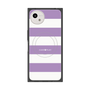 プレミアムスクエアケース with SnapMag［ Big Border - Purple ］