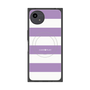 プレミアムスクエアケース with SnapMag［ Big Border - Purple ］