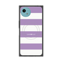 プレミアムスクエアケース with SnapMag［ Big Border - Purple ］