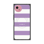 プレミアムスクエアケース with SnapMag［ Big Border - Purple ］
