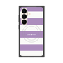 プレミアムスクエアケース with SnapMag［ Big Border - Purple ］