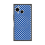 プレミアムスクエアケース with SnapMag［ Small Dot - Blue ］