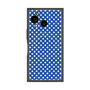 プレミアムスクエアケース with SnapMag［ Small Dot - Blue ］