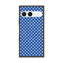プレミアムスクエアケース with SnapMag［ Small Dot - Blue ］