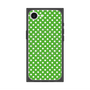 プレミアムスクエアケース with SnapMag［ Small Dot - Green ］