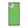 プレミアムスクエアケース with SnapMag［ Small Dot - Green ］