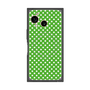プレミアムスクエアケース with SnapMag［ Small Dot - Green ］