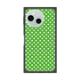 プレミアムスクエアケース with SnapMag［ Small Dot - Green ］