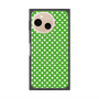 プレミアムスクエアケース with SnapMag［ Small Dot - Green ］