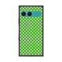 プレミアムスクエアケース with SnapMag［ Small Dot - Green ］