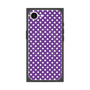 プレミアムスクエアケース with SnapMag［ Small Dot - Purple ］