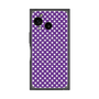プレミアムスクエアケース with SnapMag［ Small Dot - Purple ］
