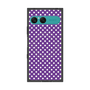 プレミアムスクエアケース with SnapMag［ Small Dot - Purple ］