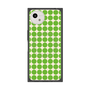 プレミアムスクエアケース with SnapMag［ Big Dot - Green ］