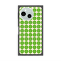 プレミアムスクエアケース with SnapMag［ Big Dot - Green ］