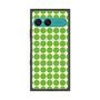 プレミアムスクエアケース with SnapMag［ Big Dot - Green ］