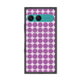 プレミアムスクエアケース with SnapMag［ Big Dot - Purple ］