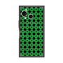 プレミアムスクエアケース with SnapMag［ Shower Dot - Green ］