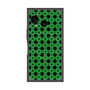 プレミアムスクエアケース with SnapMag［ Shower Dot - Green ］