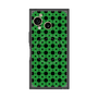 プレミアムスクエアケース with SnapMag［ Shower Dot - Green ］