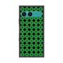 プレミアムスクエアケース with SnapMag［ Shower Dot - Green ］