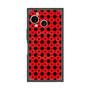 プレミアムスクエアケース with SnapMag［ Shower Dot - Red ］
