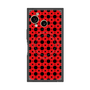 プレミアムスクエアケース with SnapMag［ Shower Dot - Red ］