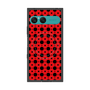 プレミアムスクエアケース with SnapMag［ Shower Dot - Red ］