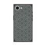 プレミアムスクエアケース with SnapMag［ Dot Circle - Gray ］