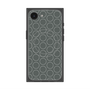 プレミアムスクエアケース with SnapMag［ Dot Circle - Gray ］