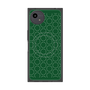 プレミアムスクエアケース with SnapMag［ Dot Circle - Green ］