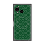 プレミアムスクエアケース with SnapMag［ Dot Circle - Green ］