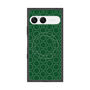 プレミアムスクエアケース with SnapMag［ Dot Circle - Green ］
