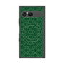 プレミアムスクエアケース with SnapMag［ Dot Circle - Green ］