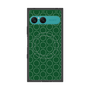 プレミアムスクエアケース with SnapMag［ Dot Circle - Green ］