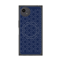 プレミアムスクエアケース with SnapMag［ Dot Circle - Navy ］