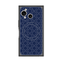 プレミアムスクエアケース with SnapMag［ Dot Circle - Navy ］