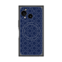 プレミアムスクエアケース with SnapMag［ Dot Circle - Navy ］