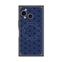 プレミアムスクエアケース with SnapMag［ Dot Circle - Navy ］