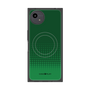 プレミアムスクエアケース with SnapMag［ Dot Gradation - Green ］