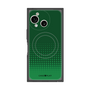 プレミアムスクエアケース with SnapMag［ Dot Gradation - Green ］