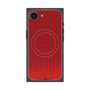 プレミアムスクエアケース with SnapMag［ Dot Gradation - Red ］